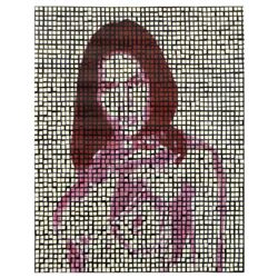 Ringo Daniel Funes (Protege of Andy Warhol's Apprentice, Steve Kaufman), "Grape Girl" One-of-a-Kind 