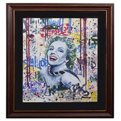 Nastya Rovenskaya- Mixed Media on Paper "Smile"