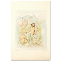 "The Forest Friend" Limited Edition Lithograph by Edna Hibel (1917-2014), Numbered and Hand Signed w