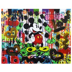 Nastya Rovenskaya- Mixed Media "Mr. Dollar Bill"