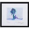 Image 2 : Peter Max- Original Lithograph "Figure Under Tree (Mini)"