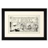 Image 1 : Bizarro, "Alien Abduction" is a Framed Original Pen & Ink Drawing by Dan Piraro, Hand Signed with Le