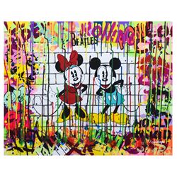 Nastya Rovenskaya- Mixed Media "Mickey & Minnie"