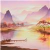 Image 2 : H. Leung, "Awakening Spring" Hand Embellished Limited Edition on Canvas, Numbered 16/100 and Hand Si