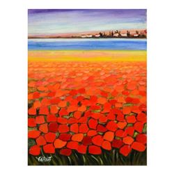 Nurit Granot, Original Acrylic Painting on Canvas, Hand Signed with Letter of Authenticity.