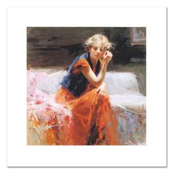 Pino (1931-2010), "Silent Contemplation" Limited Edition on Canvas, Numbered and Hand Signed with Ce