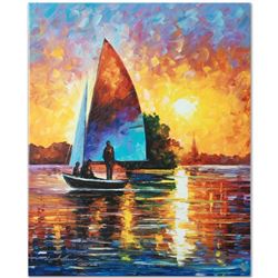 Leonid Afremov (1955-2019) "Bonding" Limited Edition Giclee on Canvas, Numbered and Signed. This pie