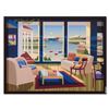 Image 1 : Datian, "Cerulean Sea" Framed Limited Edition on Canvas, Numbered 50/150 and Hand Signed with Letter