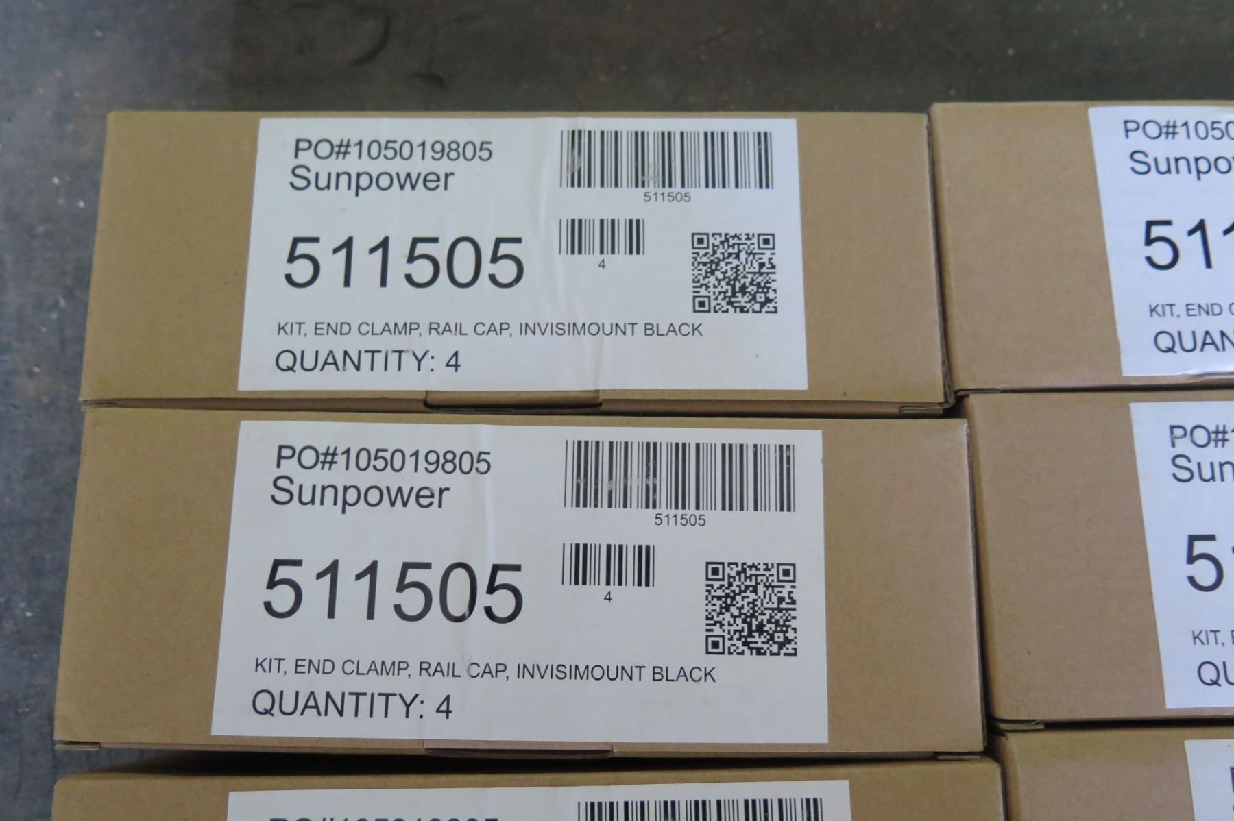 10 Boxes Sunpower Invisimount Pv Mounting System Clamp Each Box Has 4 Total 40 Qt Oahu Auctions