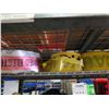 Image 12 : Shelving Unit and Contents: Ratchet Straps, Caution Tape, etc