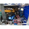 Image 21 : Shelving Unit and Contents: Ratchet Straps, Caution Tape, etc