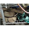 Image 24 : Shelving Unit and Contents: Ratchet Straps, Caution Tape, etc