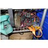 Image 9 : Shelving Unit and Contents: Ratchet Straps, Caution Tape, etc