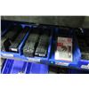 Image 23 : Shelf & Bins of Misc Size Square D Homeline Series Breakers, etc (see video for details)