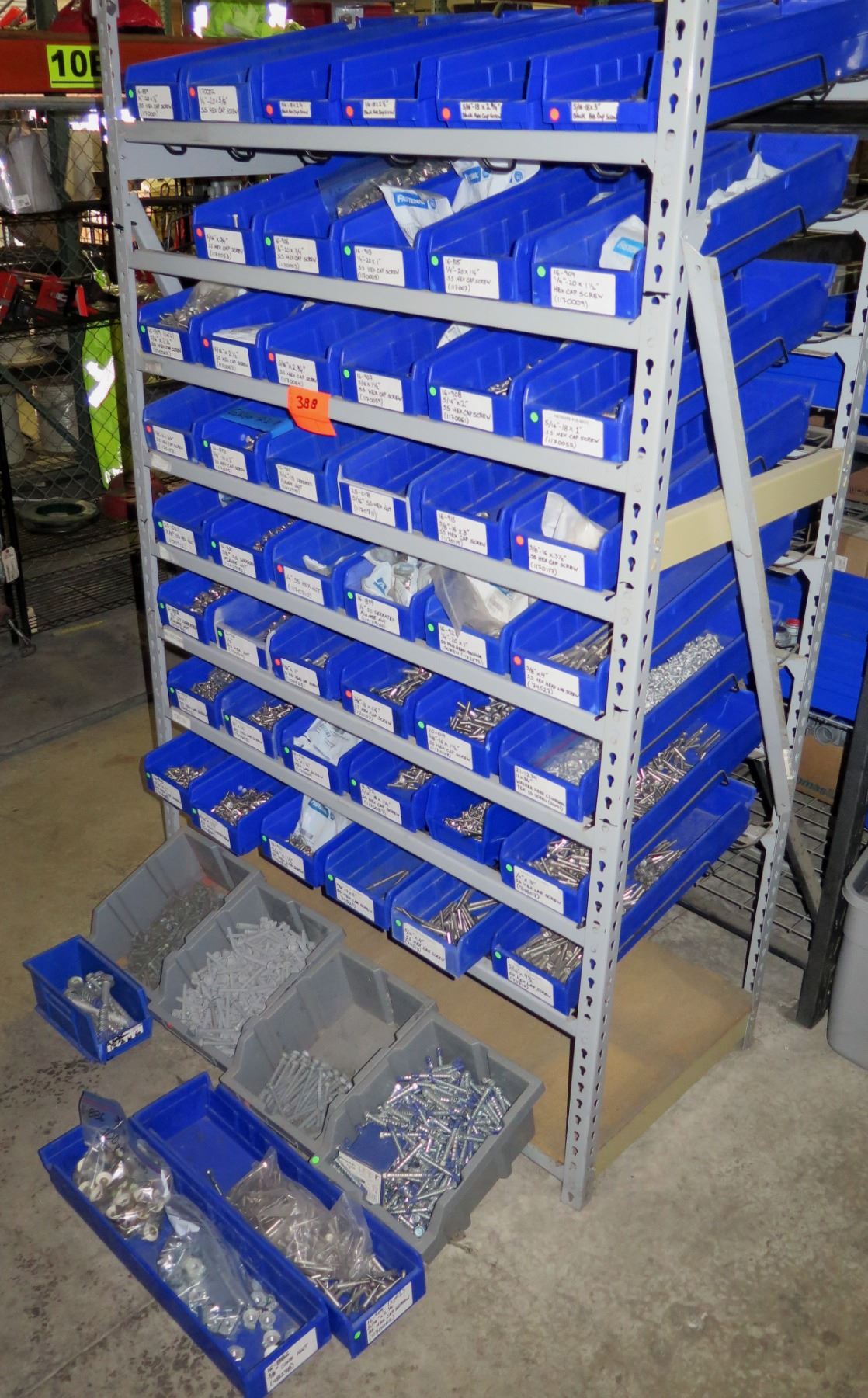 Shelf Bins Of Misc Size Hardware Ss Hex Cap Pan Head Screws Nuts Etc See Video For Details Oahu Auctions