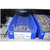 Image 8 : Shelf & Bins of Misc Size Hardware:  SS Hex Cap & Pan Head Screws, Nuts,  etc (see video for details
