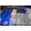 Image 8 : Shelf & Bins of Misc Size Gray Pipe, Fittings, Couplings, Bushings, Nipples, etc (see video for deta
