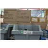 Image 2 : Shelf & Bins of Misc Size Gray EMT Connectors, Couplings, Bushings, Lock Nuts, etc (see video for de