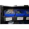 Image 11 : Shelf & Bins of Misc Size Conduit Straps, Compression Connectors, Couplings, Bushings, etc (see vide