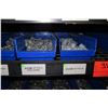 Image 12 : Shelf & Bins of Misc Size Conduit Straps, Compression Connectors, Couplings, Bushings, etc (see vide
