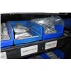 Image 14 : Shelf & Bins of Misc Size Conduit Straps, Compression Connectors, Couplings, Bushings, etc (see vide