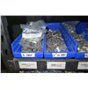 Image 19 : Shelf & Bins of Misc Size Conduit Straps, Compression Connectors, Couplings, Bushings, etc (see vide