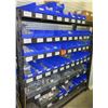 Image 1 : Shelf & Bins of Misc Size Conduit Straps, Compression Connectors, Couplings, Bushings, etc (see vide