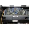 Image 20 : Shelf & Bins of Misc Size Conduit Straps, Compression Connectors, Couplings, Bushings, etc (see vide