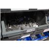 Image 23 : Shelf & Bins of Misc Size Conduit Straps, Compression Connectors, Couplings, Bushings, etc (see vide