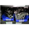 Image 27 : Shelf & Bins of Misc Size Conduit Straps, Compression Connectors, Couplings, Bushings, etc (see vide