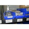 Image 2 : Shelf & Bins of Misc Size Conduit Straps, Compression Connectors, Couplings, Bushings, etc (see vide