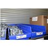 Image 4 : Shelf & Bins of Misc Size Conduit Straps, Compression Connectors, Couplings, Bushings, etc (see vide