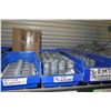 Image 5 : Shelf & Bins of Misc Size Conduit Straps, Compression Connectors, EMT Couplings,  etc (see video for