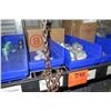 Image 8 : Shelf & Bins of Misc Size Conduit Straps, Dottie Bushings, EMT Couplings, Fittings, etc (see video f