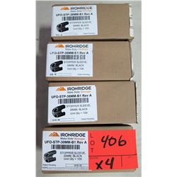 Qty 4 Boxes Ironridge Stopper Sleeves (100 per box=400 total)
