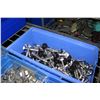 Image 8 : Qty 7+ Blue Bins of Stopper Sleeves, Cable Clips, "L" Foot Mill, etc