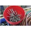 Image 12 : Multiple Bins Hangers, Copper Tubing, Fittings, Screws, etc & Loose Cable