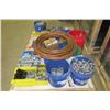 Image 15 : Multiple Bins Hangers, Copper Tubing, Fittings, Screws, etc & Loose Cable