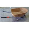 Image 1 : Metal 1 Tire Wheelbarrow w/ Rubber Handles