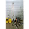 Image 1 : Industrial Cleaning Mop Buckets, Tree Trimmer Pole, Misc Tools, etc