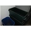 Image 2 : Metal Trash Can, Round & Large Heavy Duty Plastic Nesting Tubs
