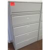 Image 1 : Beige Metal 5 Drawer Lateral File Cabinet