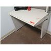 Image 8 : White "L" Shape Desk w/ Interlocking Sides, Hutch, File Cabinet & Office Chair (see last photo for d