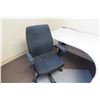 Image 3 : White "L" Shape Desk w/ Interlocking Sides, 2 File Cabinets & Chairs (see last photo for dimensions)