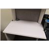 Image 2 : Small White Desk w/ Overhead Storage Shelf 24" x 36"