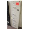 Image 1 : Beige Metal 4-Drawer File Cabinet