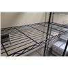 Image 2 : Qty 3 Black Metal Wire 4-Tier Adjustable Shelves