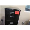 Image 2 : Black Metal 4 Drawer File Cabinet