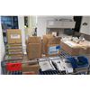 Image 2 : Shelf & Contents: Bins Hardware, Level, DIN Rail Power Supply, etc