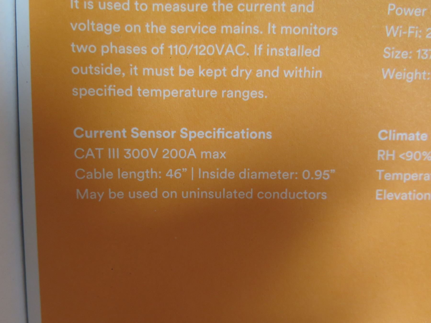 Qty 6 Boxes Sense Solar Electrical Monitoring Sensors (2 per box=12 ...